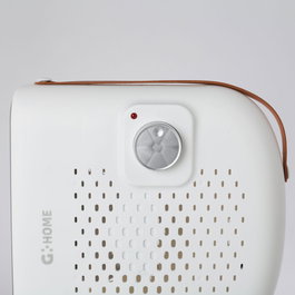 Calefactor con Ventilador 500W Vertical y Horizontal, Termostato Regulable, Protección Sobrecalentamiento, Blanco