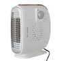 Calefactor con Ventilador 500W Vertical y Horizontal, Termostato Regulable, Protección Sobrecalentamiento, Blanco