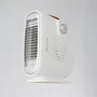 Calefactor Vertical Horizontal Resistencia Ventilador 500W Blanco 2 Niveles Calefacción Termostato Regulable Protección Sobrecalentamiento