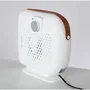 Calefactor Vertical Horizontal Resistencia Ventilador 500W Blanco 2 Niveles Calefacción Termostato Regulable Protección Sobrecalentamiento