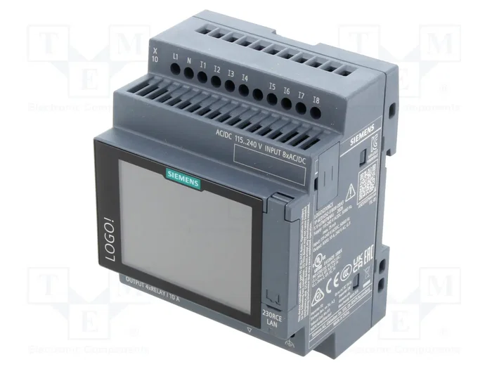 Siemens LOGO! 230 RCE 6ED1052-1FB08-0BA3 Módulo base con pantalla Siemens LOGO! 230 RCE 6ED1052-1FB08-0BA3 Módulo base con pantalla