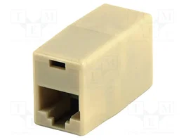 Gembird Pack de 10 conectores RJ45 hembra a RJ45 hembra beige