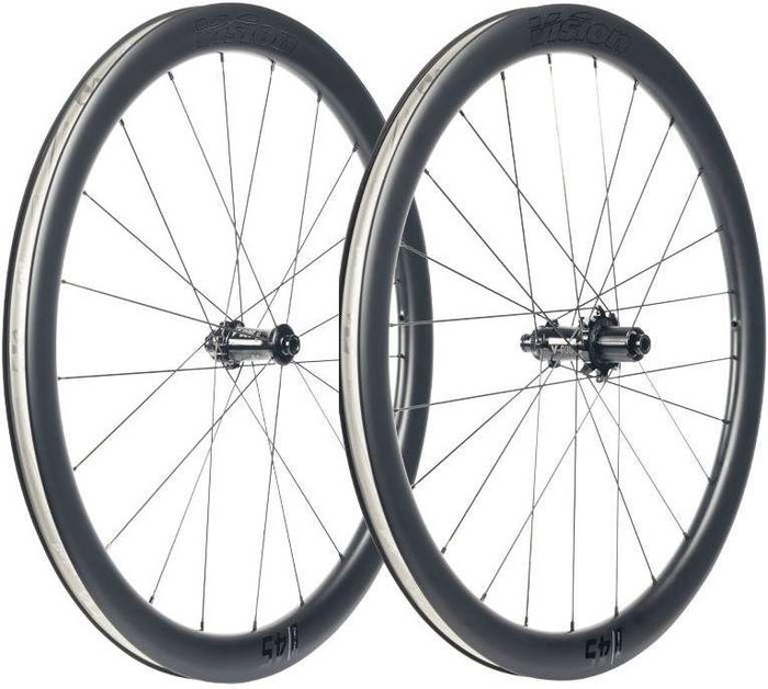 Vision SC 45 Ruedas Carbono Carretera 45mm Disco Centerlock 1590g 28" Delantera/Trasera Vision SC 45 Ruedas Carbono Carretera 45mm Disco Centerlock 1590g 28" Delantera/Trasera