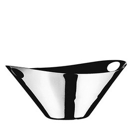 Mepra Cubo Hielo Oval Forato, Cubitera de Acero Inoxidable, 39 cm x 36 cm x 11.5 cm