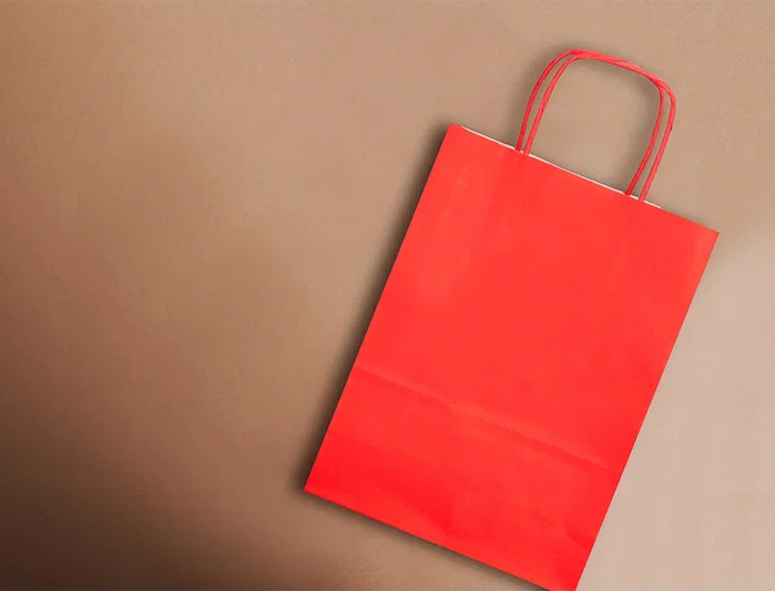 Q-connect Bolsa Papel Celulosa Rojo XS con Asa Retorcida 180x240x80 mm (Paquete 25 uds)