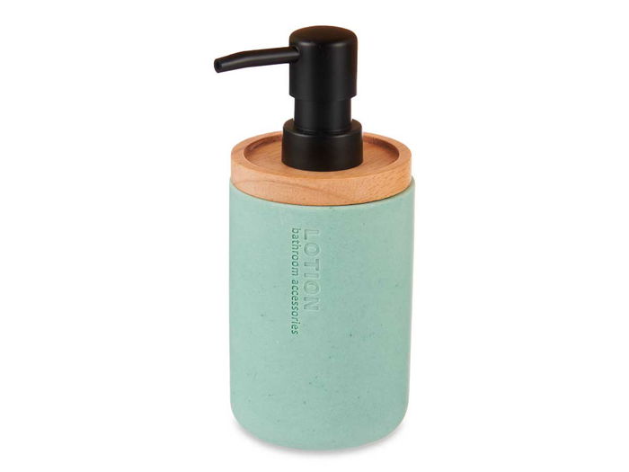 Berilo Dosificador Resina Bambú Menta 9.5x18.5x7.8 cm (Set de 6)