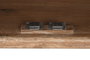 DKD Home Decor Buffet de Teca Reciclada y Cristal Natural