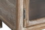 DKD Home Decor Buffet de Teca Reciclada y Cristal Natural