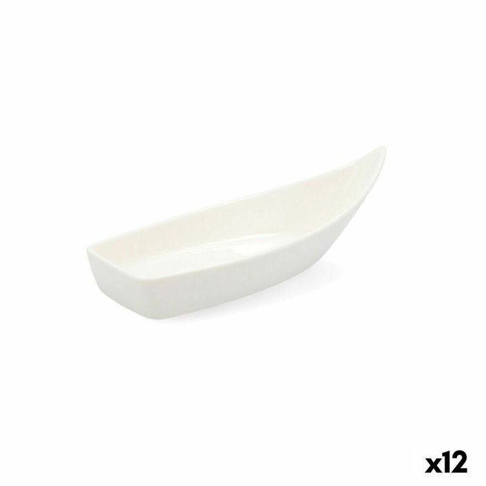 Quid Mini Barco Porcelana Select Blanco 12,5 cm (12 Unidades)