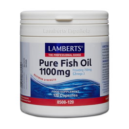 Lamberts Aceite de Pescado Puro 1100mg - 120 Cápsulas Blandas con Vitamina E