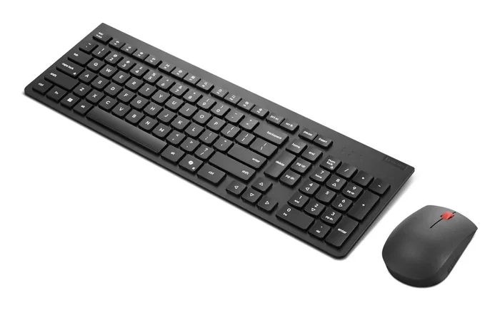 Lenovo 4X31R64484 Combo Teclado y Ratón Inalámbrico Oficina RF Español 2.4GHz Negro, Tecla Copilot, 100% Teclado Numérico, Switch Tijera, Altura Ajustable