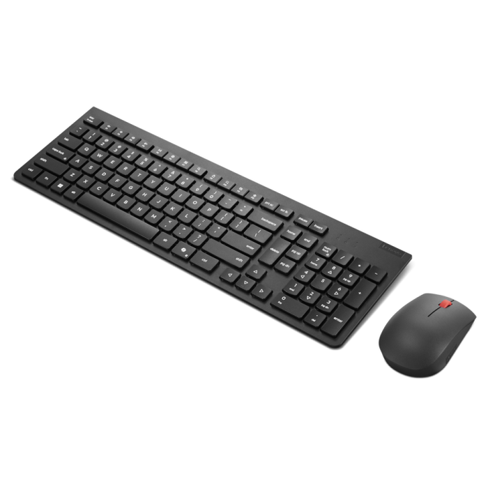 Lenovo Essential Kit Teclado y Ratón Inalámbrico 2.4 GHz con Tecla Copilot, Teclado Español QWERTY 105 Teclas y Ratón 1600 DPI, Negro