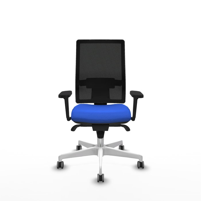 PIQUERAS Y CRESPO Silla de oficina Horna Azul con mecanismo Sincro