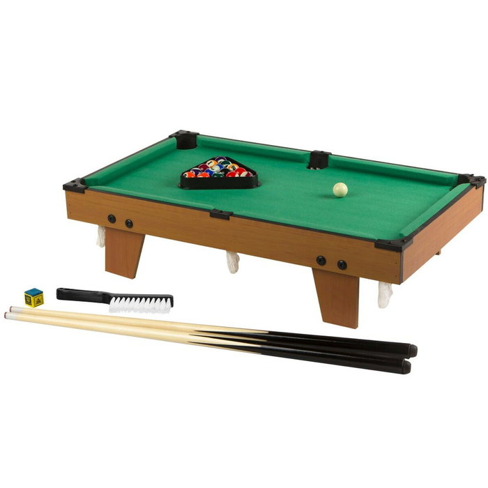 CB Games Mesa de billar de madera 62x36x15 cm