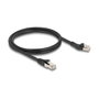 DeLOCK Cable de red RJ45 Cat.8.1 S/FTP 1 m Negro