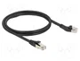 DeLOCK Cable de red RJ45 Cat.8.1 S/FTP 1 m Negro