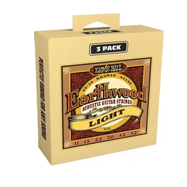 Ernie Ball Earthwood 80/20 Bronze Light 11-52 Tripack (3)