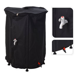 Ipae Progarden Depósito Plegable Recolector Agua Lluvia 500L Ø80x100cm