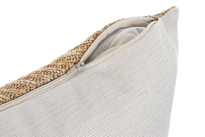 DKD Home Decor Naturechic23 Cojín Shabby Bordado Natural Negro 42x15x42 cm DKD Home Decor Naturechic23 Cojín Shabby Bordado Natural Negro 42x15x42 cm