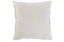 DKD Home Decor Naturechic23 Cojín Shabby Bordado Natural Negro 42x15x42 cm