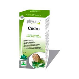PHYSALIS Esencia Cedro 10ml Aceite Esencial Bio, 10 ml, para Tonificar Piel, Masaje y Difusión