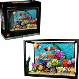Lego Icons 10366 Acuario Tropical, Set de Construcción para Adultos