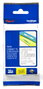 Brother Cinta laminada TZe-145 transparente/blanco 18 mm