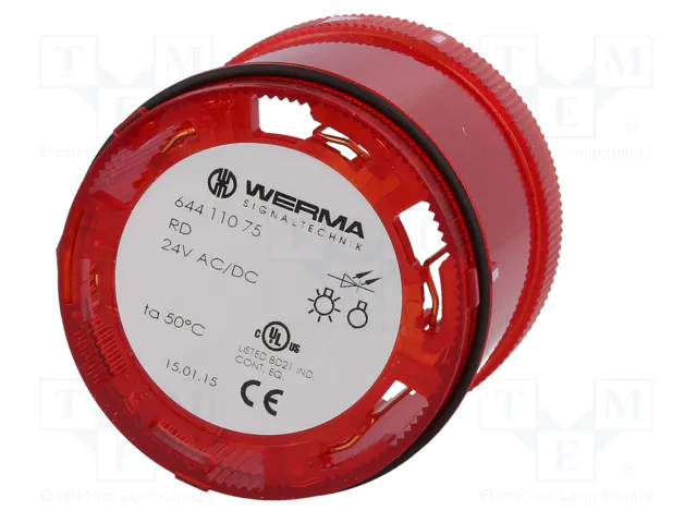 WERMA KombiSIGN 71 Señalizador Luminoso LED Rojo 24VDC WERMA KombiSIGN 71 Señalizador Luminoso LED Rojo 24VDC