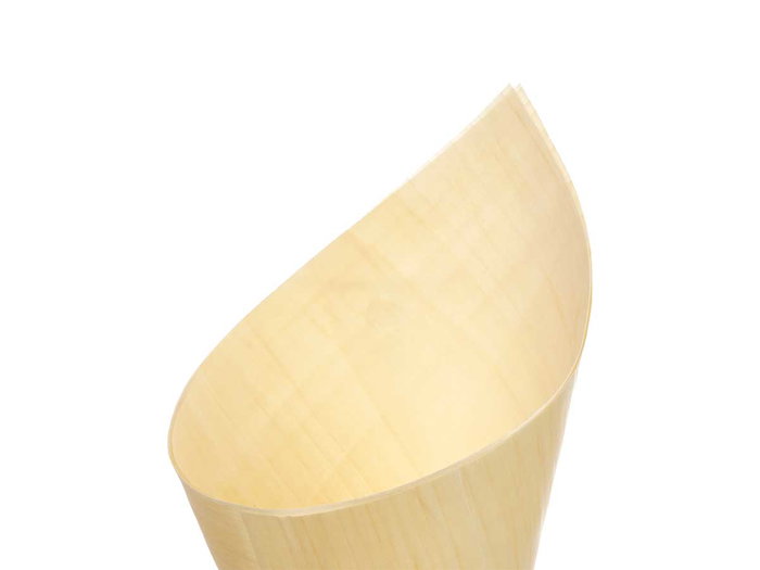 Kinvara Set 12 Conos Madera Chopo Marron 10x28x9.5 cm (Set de 12)