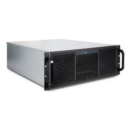 Inter-Tech Elektronik Handels 4U-40255 Chasis de Servidor Rack 4U Negro/Gris, Soporta ATX/EATX/micro ATX, 11 Bahías 3.5, 4 Bahías 2.5, 3 Bahías 5.25, Ventiladores Incluidos