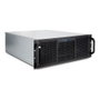 Inter-Tech Elektronik Handels 4U-40255 Chasis de Servidor Rack 4U Negro/Gris, Soporta ATX/EATX/micro ATX, 11 Bahías 3.5, 4 Bahías 2.5, 3 Bahías 5.25, Ventiladores Incluidos