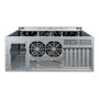 Inter-Tech Elektronik Handels 4U-40255 Chasis de Servidor Rack 4U Negro/Gris, Soporta ATX/EATX/micro ATX, 11 Bahías 3.5, 4 Bahías 2.5, 3 Bahías 5.25, Ventiladores Incluidos