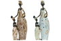 DKD Home Decor Figura de Resina Africana Surtida de 2 Piezas