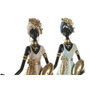 DKD Home Decor Figura de Resina Africana Surtida de 2 Piezas