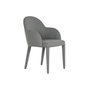 DKD Home Decor Silla de Metal y Poliéster Gris