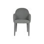 DKD Home Decor Silla de Metal y Poliéster Gris