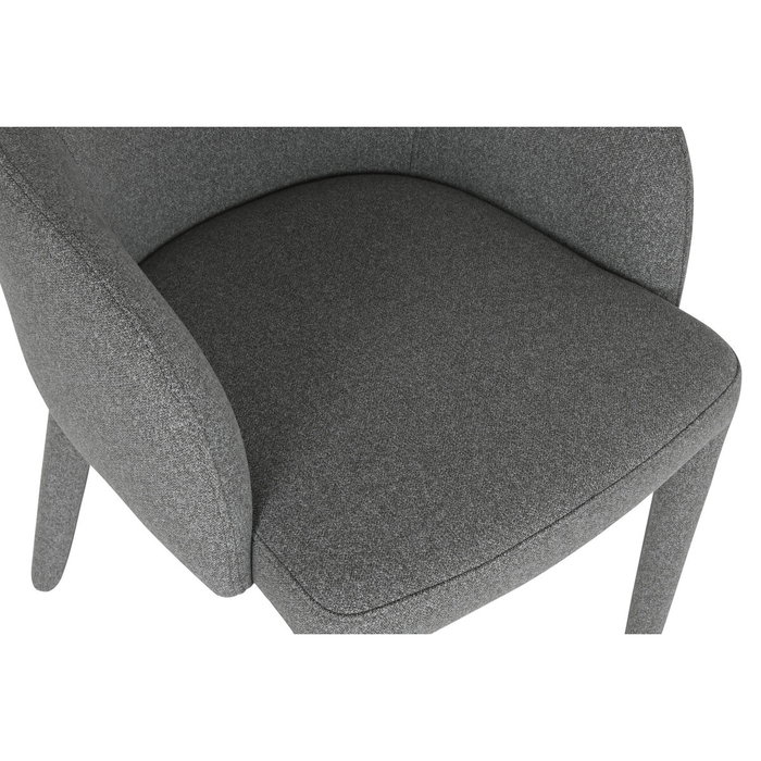 DKD Home Decor Silla de Metal y Poliéster Gris DKD Home Decor Silla de Metal y Poliéster Gris