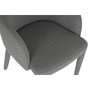 DKD Home Decor Silla de Metal y Poliéster Gris