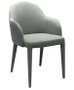 DKD Home Decor Silla de Metal y Poliéster Gris