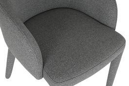 DKD Home Decor Silla Moderna Gris Metal Poliester 63 x 86 x 59 cm