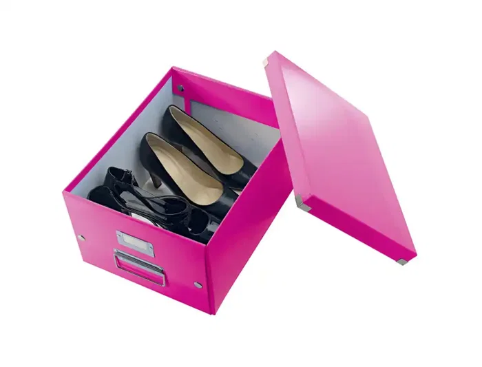Leitz Caja de almacenamiento Click&Store mediana, fucsia, 281x200x369 mm