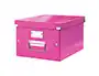 Leitz Caja de almacenamiento Click&Store mediana, fucsia, 281x200x369 mm