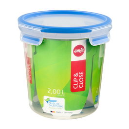 Emsa 508553 Bote hermético redondo con tapa de 2.0 litros