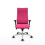 PIQUERAS Y CRESPO Sillón Albacete Rosa con Mecanismo Sincro y Base de Aluminio