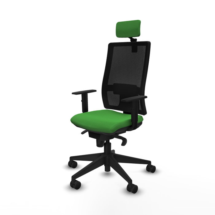PIQUERAS Y CRESPO Silla de oficina Horna con mecanismo Sincro, Verde y Negro PIQUERAS Y CRESPO Silla de oficina Horna con mecanismo Sincro, Verde y Negro