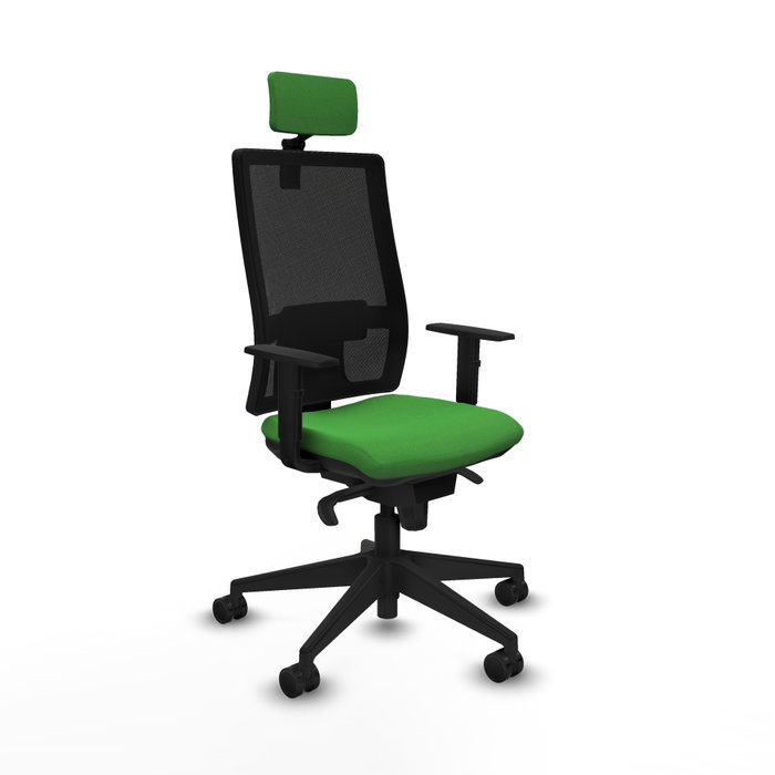 PIQUERAS Y CRESPO Silla de oficina Horna con mecanismo Sincro, Verde y Negro PIQUERAS Y CRESPO Silla de oficina Horna con mecanismo Sincro, Verde y Negro