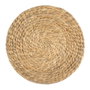 Andrea House Mantel Individual Jacinto Agua Marrón Trenzado Fibra Natural Redondo Ø37 x 1 cm