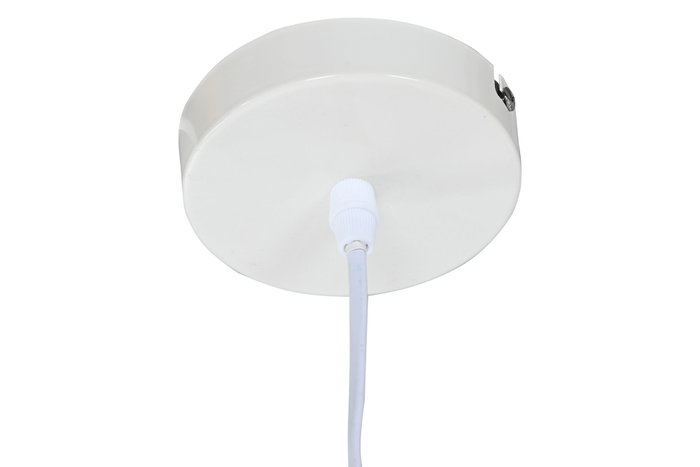 DKD Home Decor Lámpara de Techo de Metal Blanco 32,5x32,5x30 cm