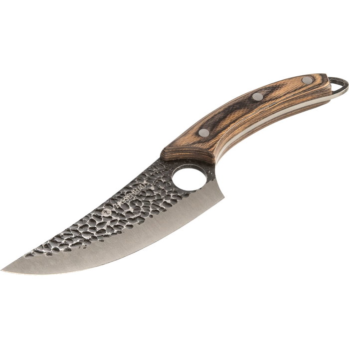 Zassenhaus Cuchillo de Cocina Ranger 15 cm con Mango de Pakkawood y Funda con Lazo de Plata/Marrón