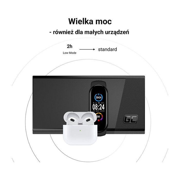 Green Cell PBGC03S Powerbank 20000 mAh Negro